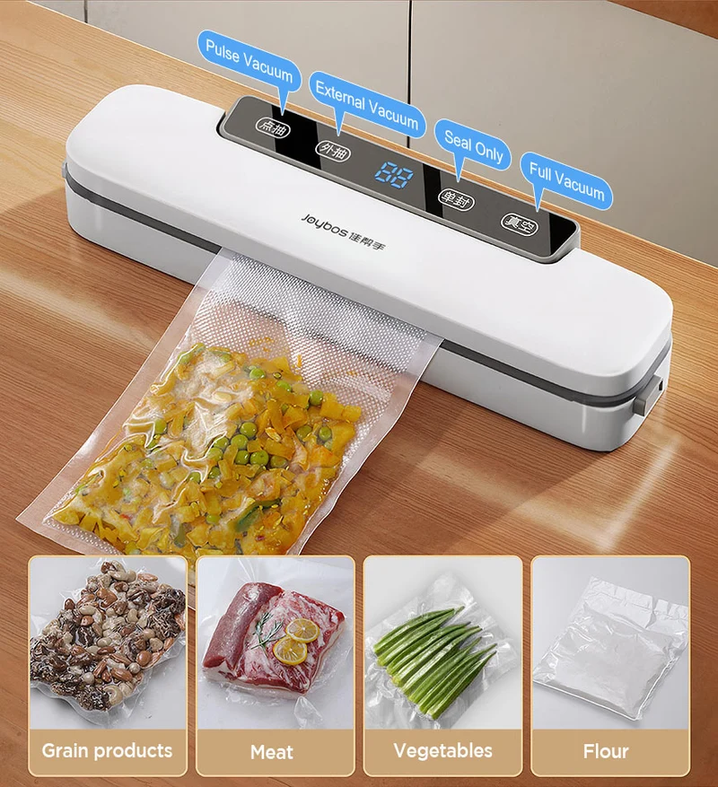 Joybos® Système de mise sous vide , modes sec/humide, machine de scellage automatique (avec 10 sacs) F268