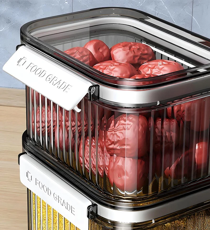 Joybos® Lot de 3 bocaux de cuisine hermétiques F264