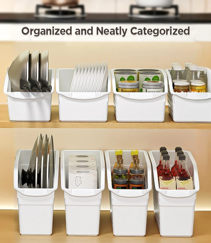 Joybos® Organisateurs de placards de cuisine coulissants avec roulettes F263