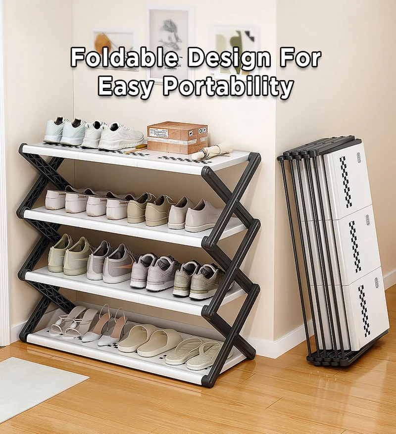 Joybos® Étagère à chaussures pliable simple de grande capacité F253