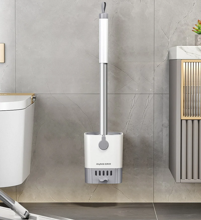 Joybos® Ensemble de Brosse de Toilette et de Supports avec Manche Long F206