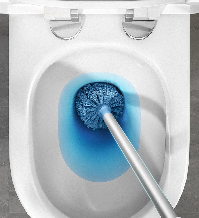 Joybos® Ensemble de Brosse de Toilette et de Supports avec Manche Long F206