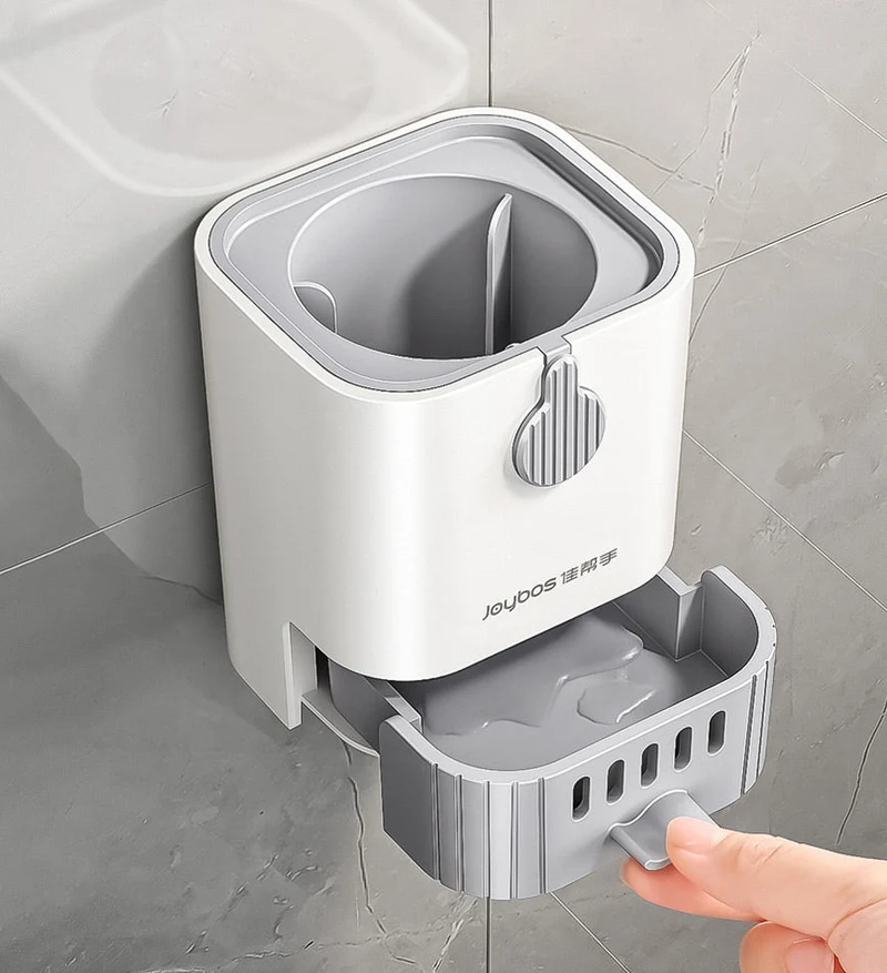 Joybos® Ensemble de Brosse de Toilette et de Supports avec Manche Long F206