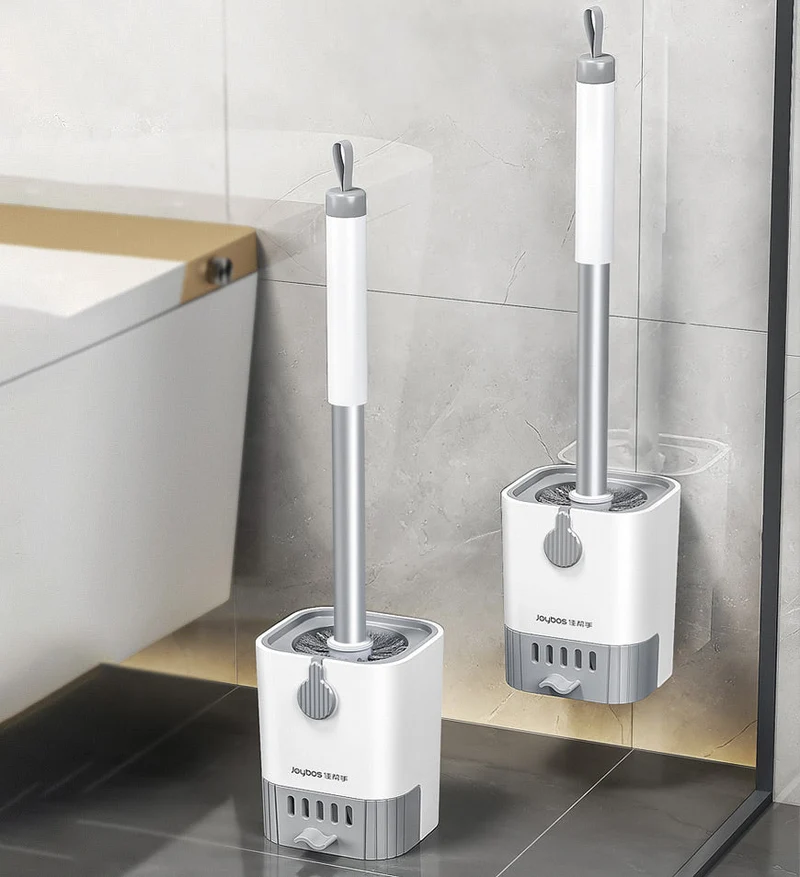 Joybos® Ensemble de Brosse de Toilette et de Supports avec Manche Long F206