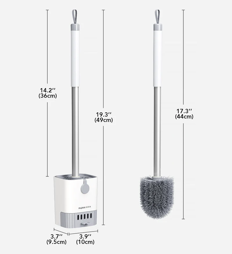 Joybos® Ensemble de Brosse de Toilette et de Supports avec Manche Long F206