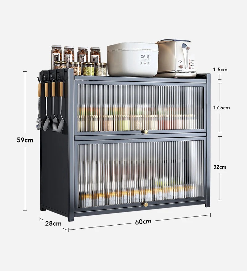 Joybos® Étagère de Cuisine à 3 Niveaux pour Plans de Travail, Adaptée aux Épices, Plats, Casseroles F241