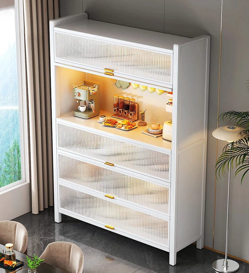 Joybos® Armoire de Rangement de Cuisine Surélevée en Métal F238