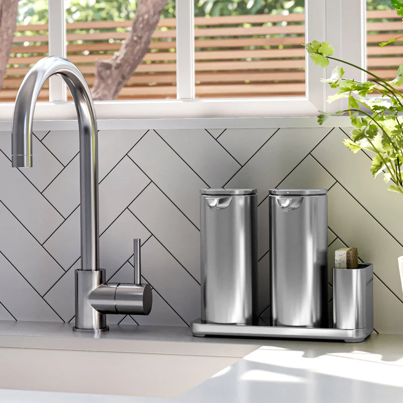 Rangement pour distributeur à capteur double