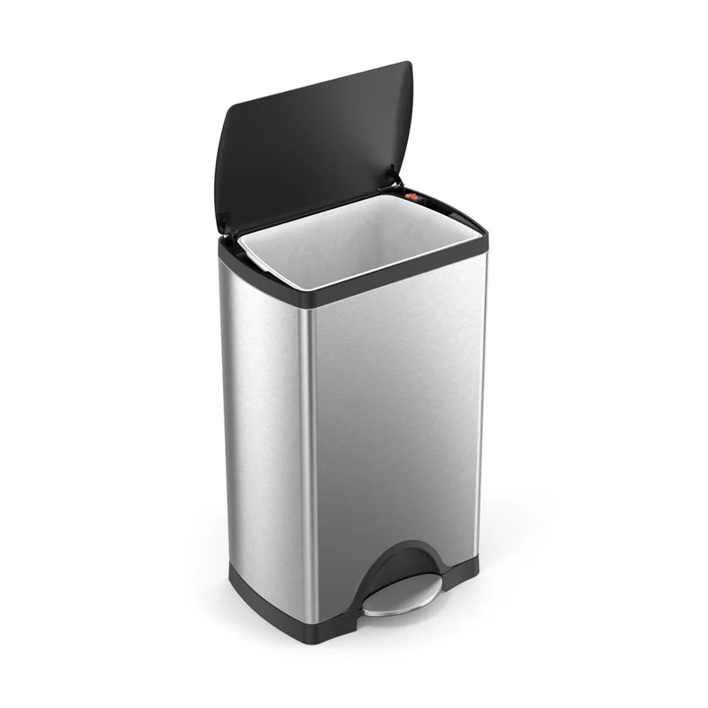 poubelle rectangulaire à pédale 38 L