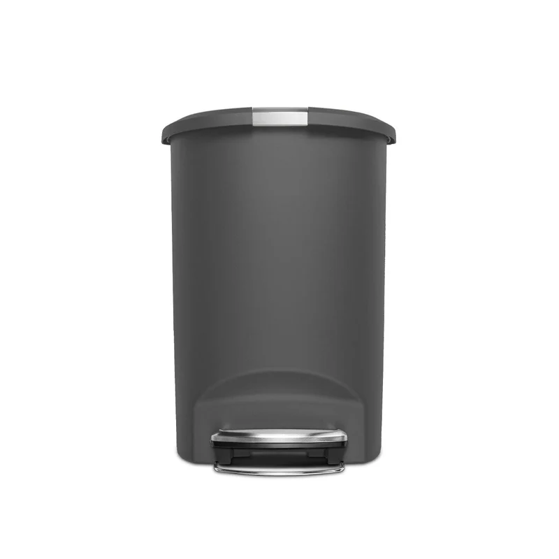 poubelle demi-lune à pédale 50 L