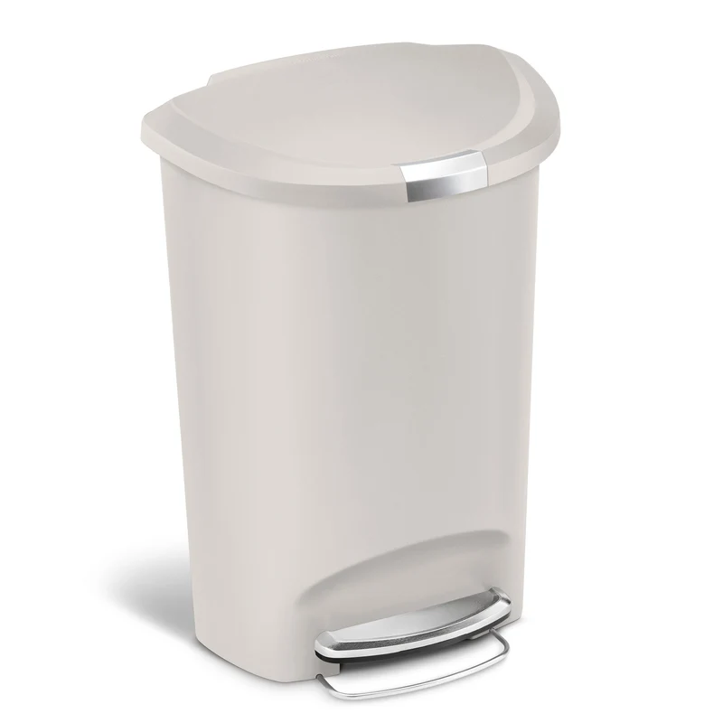 poubelle demi-lune à pédale 50 L