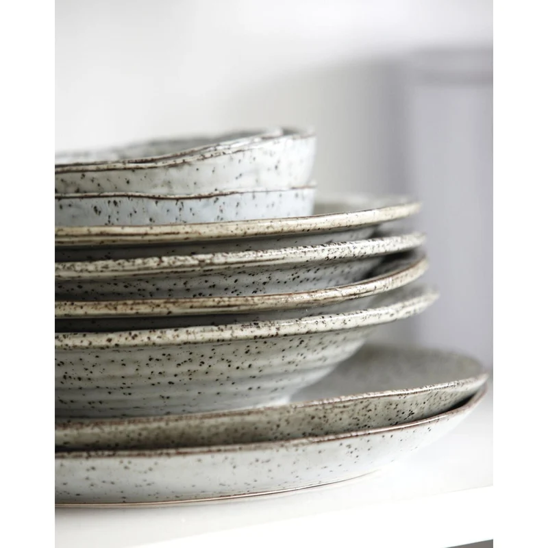 Rustic Cake Plate | Grey/Blue | 20cm