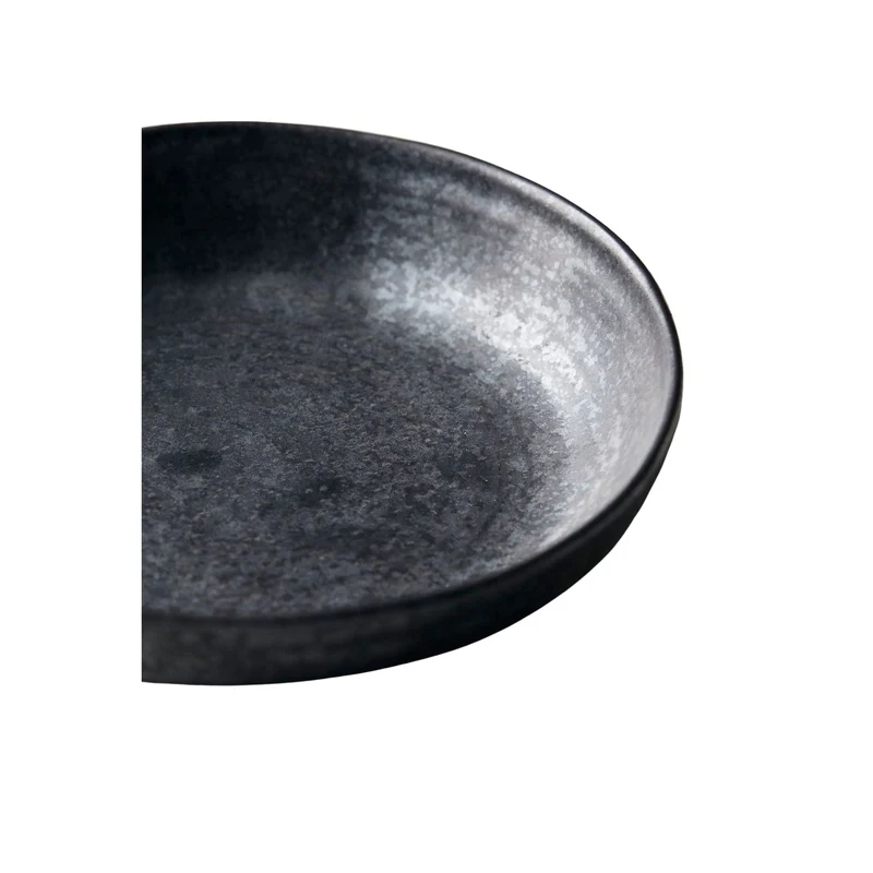 Pion Stoneware Bowl | Black 19x4cm
