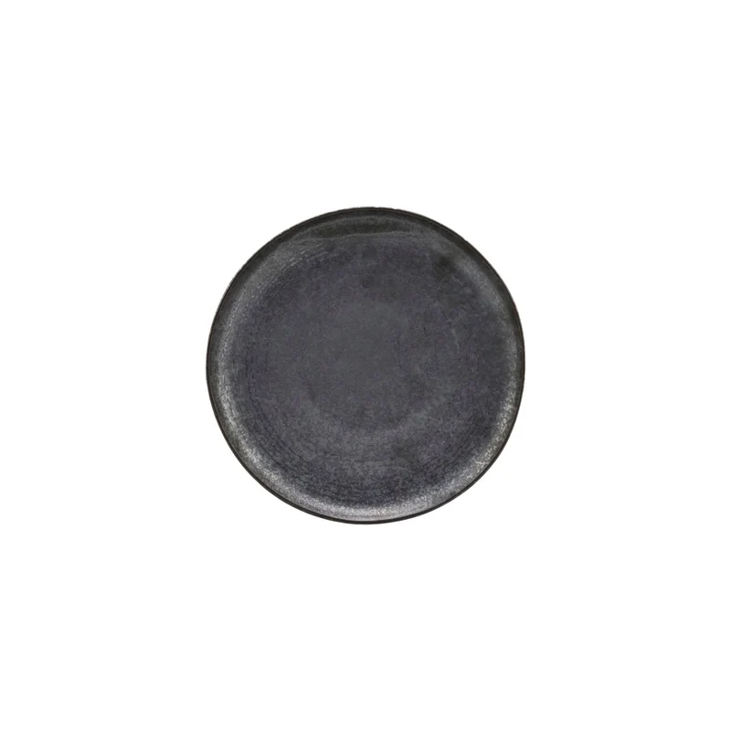 Pion Stoneware Lunch Plate | Black 21.5x3cm