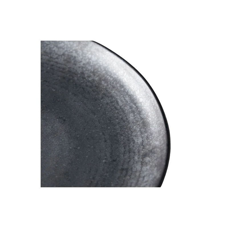 Pion Stoneware Lunch Plate | Black 21.5x3cm