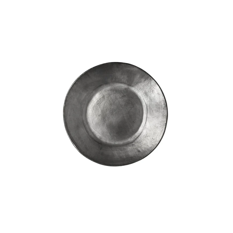 Clay Flat Plate | Black 24.5cm
