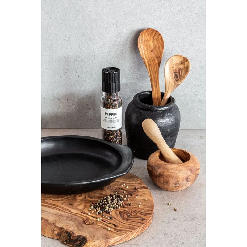 Olive Wood Mortar & Pestle | 12cm