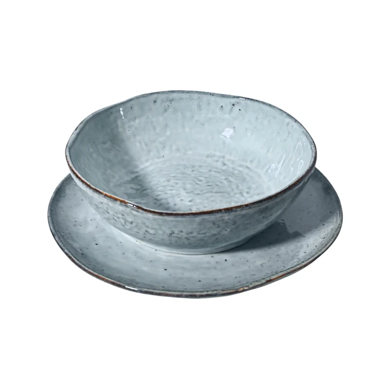 Rustic Plate | Grey/Blue 27.5cm