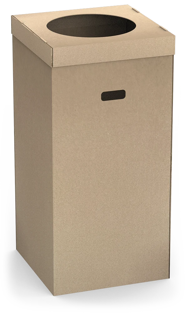 Poubelle en carton pour évènements 128 L