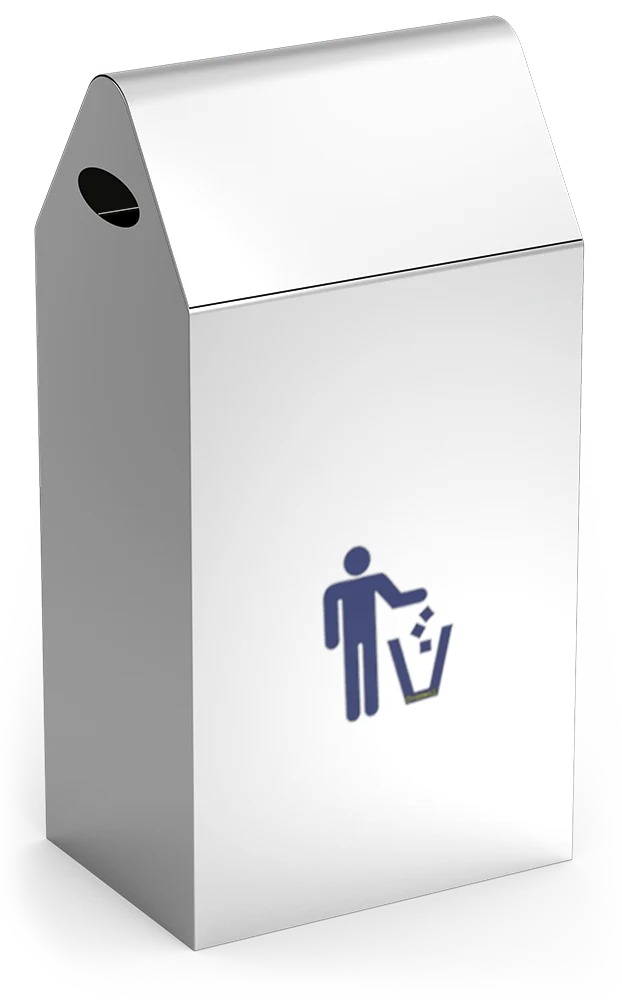 Poubelle basculante inox 44 l