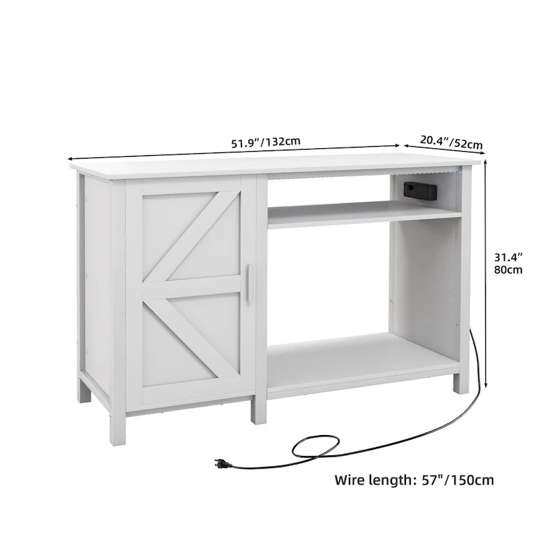 52 Wide Aquarium Stand for 55-75 Gallon Fish Tanks with RGB Light Strip