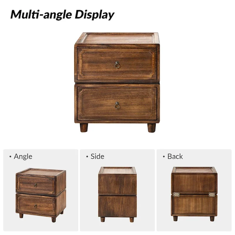 Greg Transitional 2 - Drawer Nightstand with Multiple Configurations by HULALA HOME
