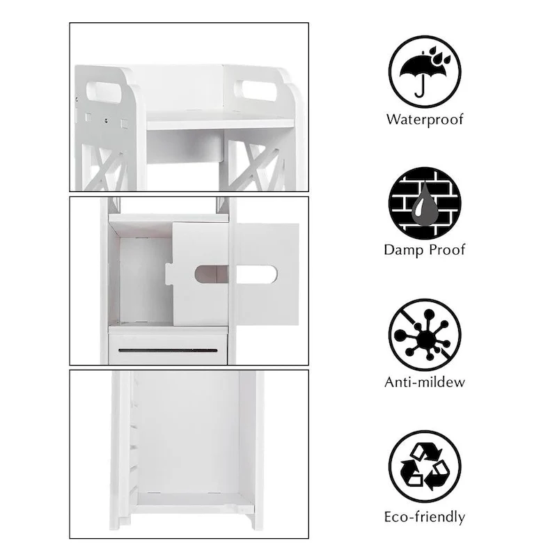 Waterproof Bathroom Storage Rack with Drawer