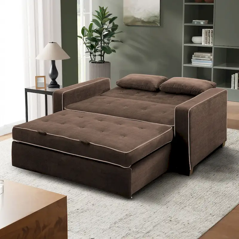 Serta Morrison Queen Convertible Loveseat