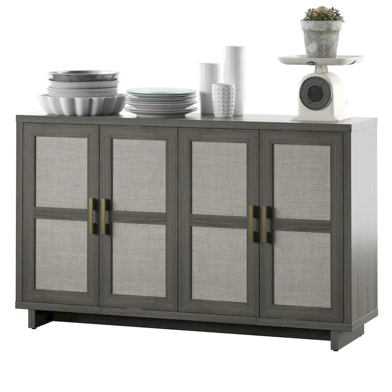 Coastal Sideboard with Linen Inspired Accents