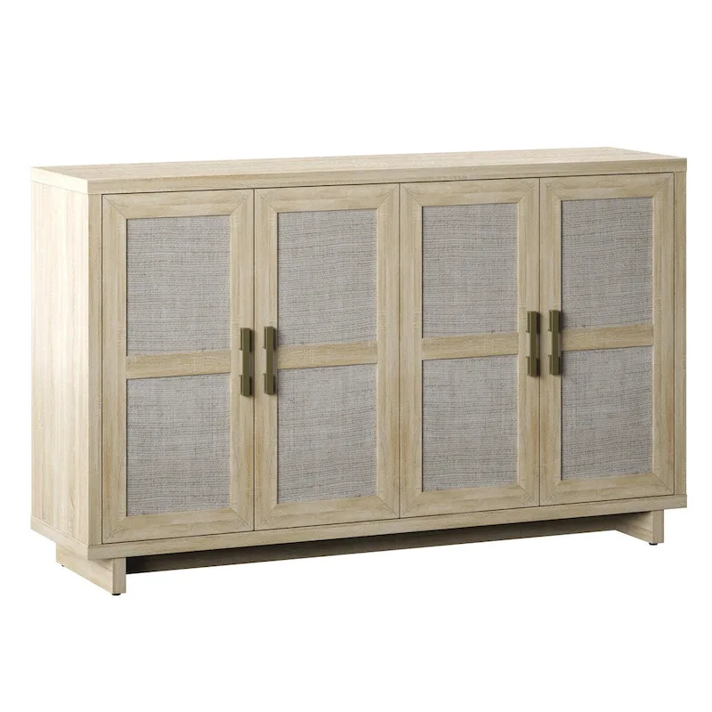 Coastal Sideboard with Linen Inspired Accents