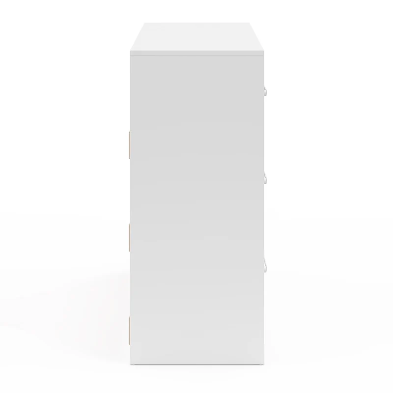 Commode Uma 6 tiroirs blanc