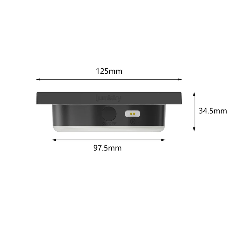 Module solaire LED rechargeable SUNNY SQUARE 300 Lumens 12.5cm