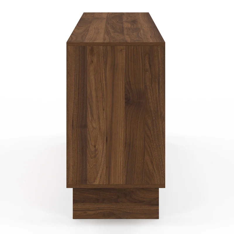 Buffet Yumi 4 portes effet noyer L160cm
