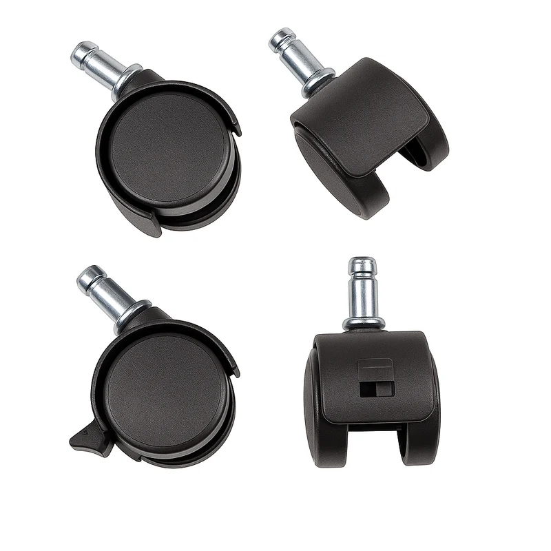 Kit de 4 Roues – Accessoire pour Poubelles Automatiques (MAJESTIC, DAYTONA, SILVERLAKE, PARKSIDE)