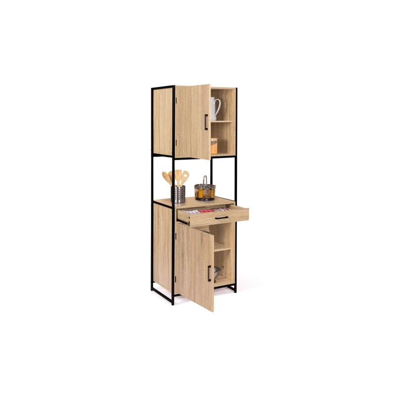 Meuble de cuisine / Vaisselier Memphis 2 niveaux 60x170cm