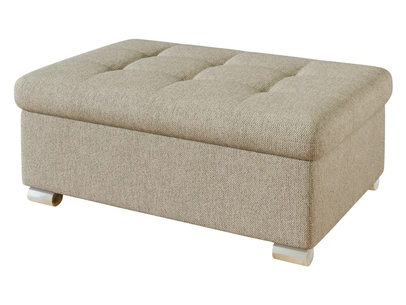 Tabouret Niko Grand Tabouret rembourré, Banc de pied Pouf Couleur au choix (Matana 17)