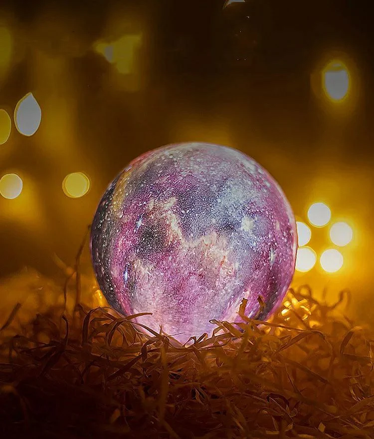 3D Galaxy Moon Lamp Night Light