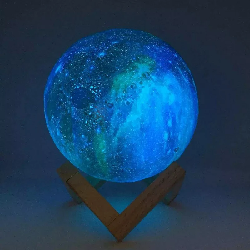3D Galaxy Moon Lamp Night Light