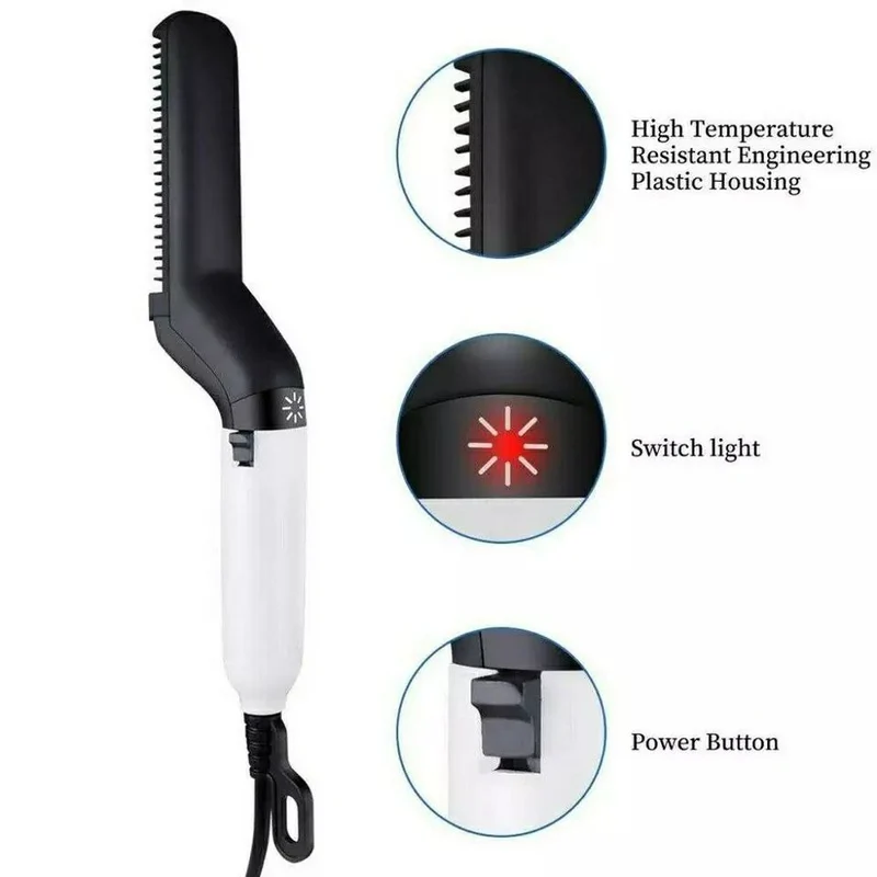 Brosse à cheveux pour hommes, peigne à barbe multifonctionnel
