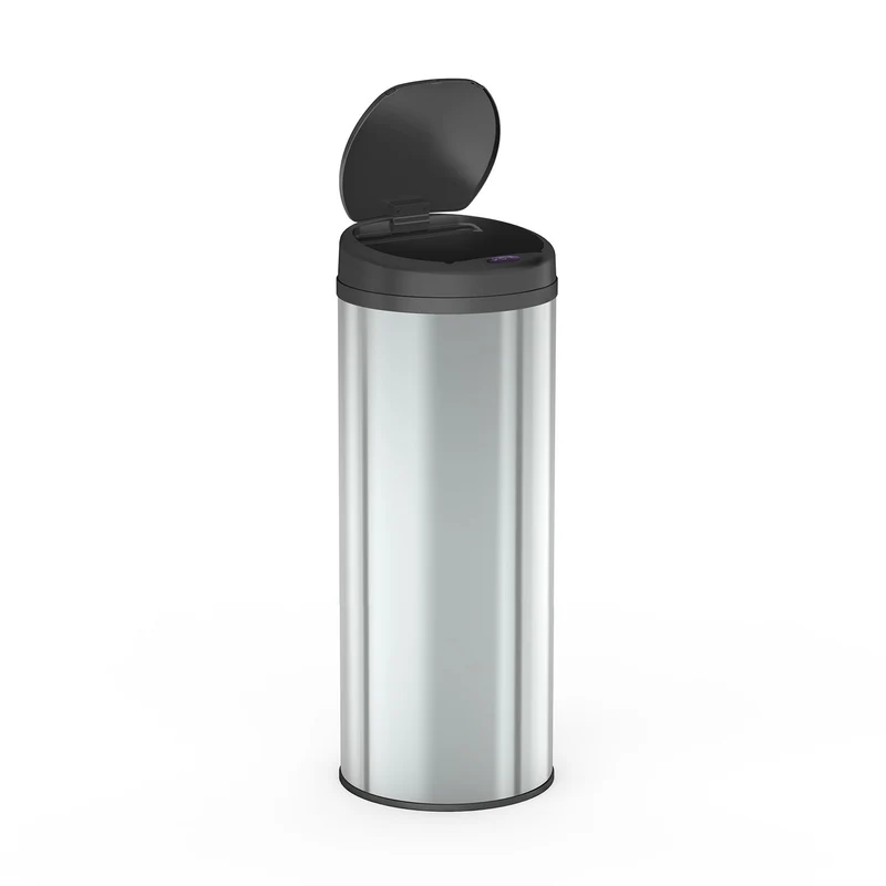Poubelle 50 L automatique Argent