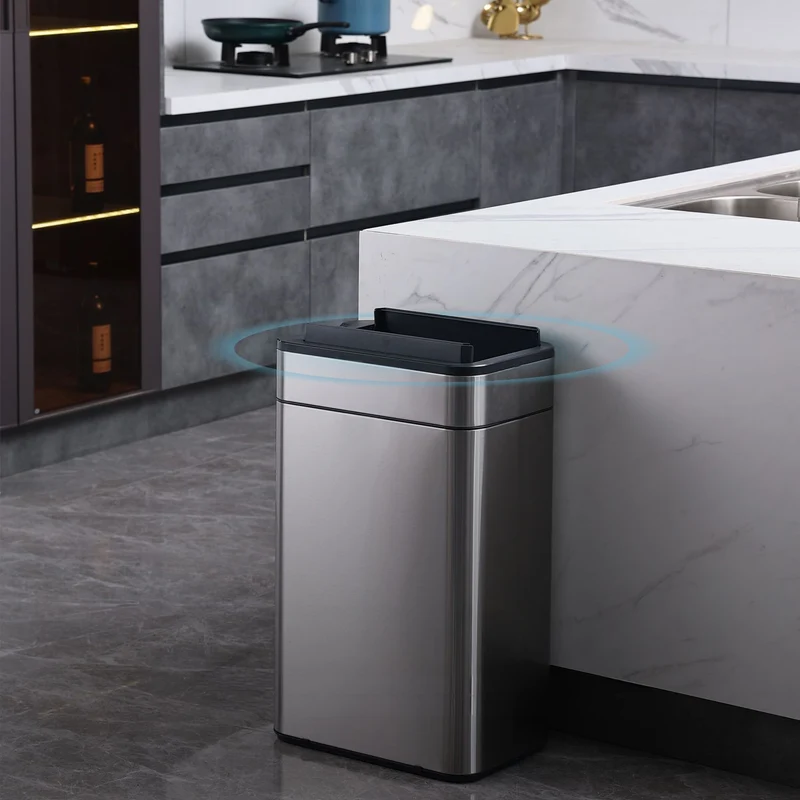 Poubelle Smart Sensor 60l Gris Carbone
