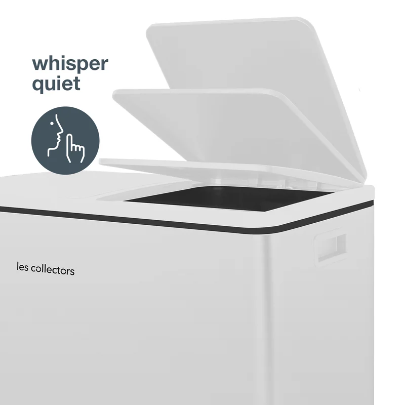 Poubelle 2x30L Blanche
