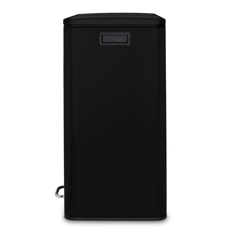 Poubelle de tri 2x30L Noir