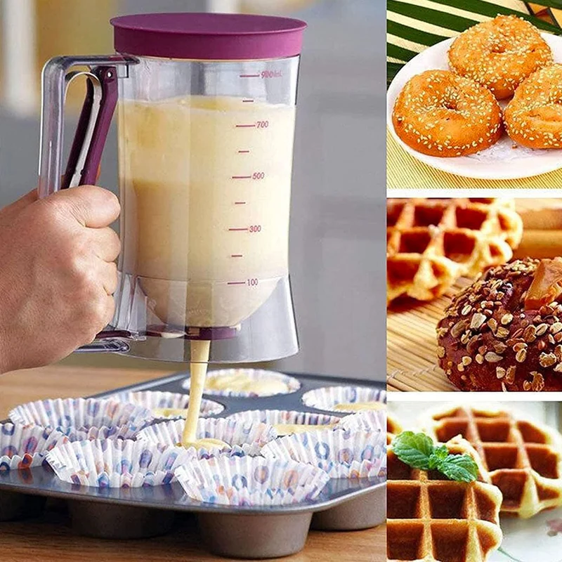 Distributeur de pâte 900 mL pour crêpes, pancakes et pâtisseries