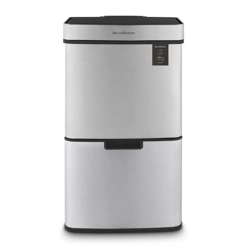 Poubelle de tri 42+11+11L
