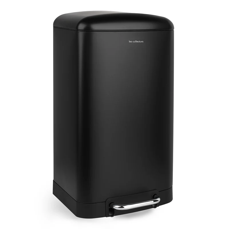Poubelle pédale 30L - édition noir