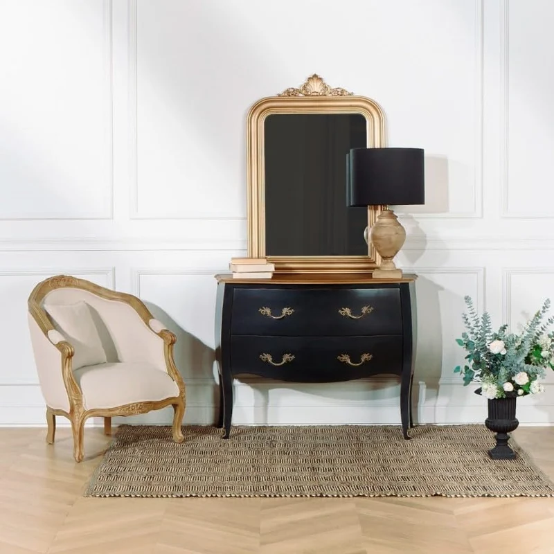 Robin des bois - Alexandre : Fauteuil bergère en Bois Massif et Lin Naturel Lin