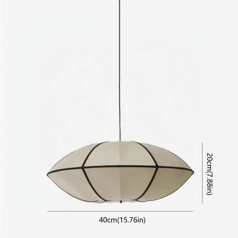 JOMBID Lustre en tissu de style chinois E27 1 lumière réglable au plafond suspendu lumière intérieure salon salle à manger luminaire suspendu japonais maison tatami chambre suspension lampe