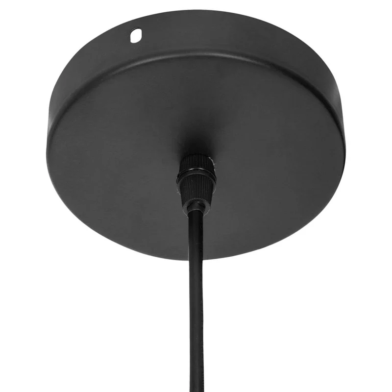 Atmosphera - Suspension Lahys en Paille Tressée Beige, D. 28 x H 48 cm, Abat-Jour Ajouré Style Bohème - Luminaire pour Salon, Chambre