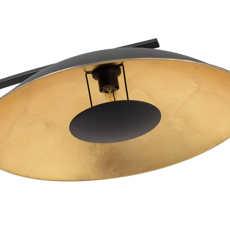 Lindby Lampadaire Emilienne (Moderne) en Noir Métal e. a. pour Salon & Salle à manger (1 lampe,à E27), arqué lampadaire arc lampe sur pied de salon
